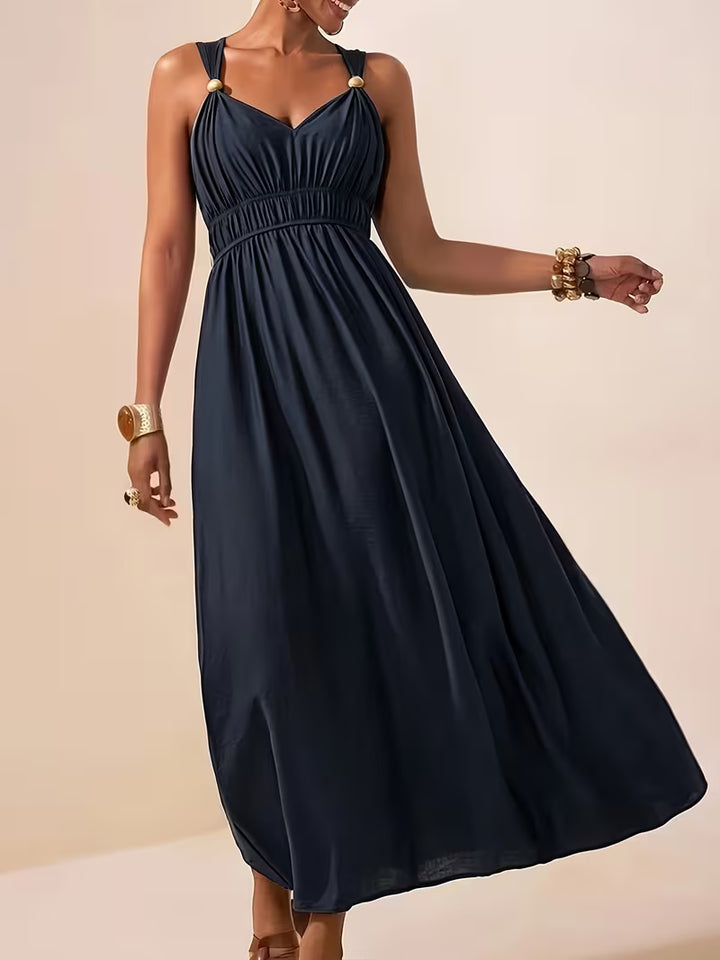 Charlotte | Sleeveless Summer Dress with V-neck