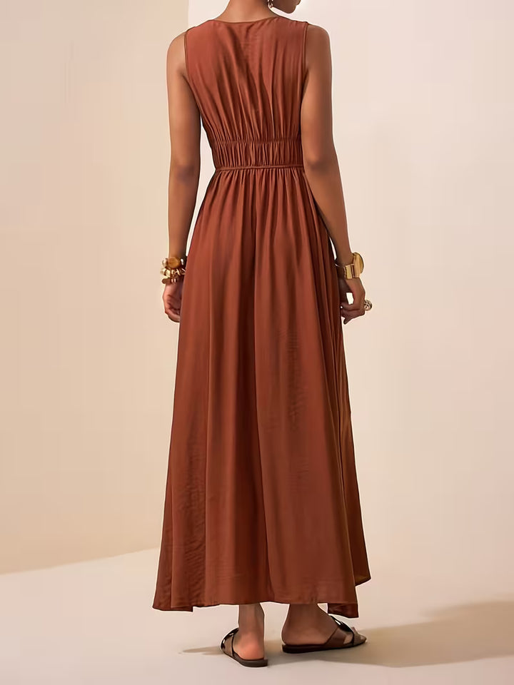 Charlotte | Sleeveless Summer Dress with V-neck