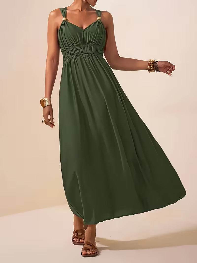 Charlotte | Sleeveless Summer Dress with V-neck