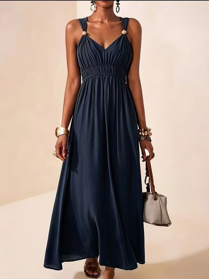 Charlotte | Sleeveless Summer Dress with V-neck