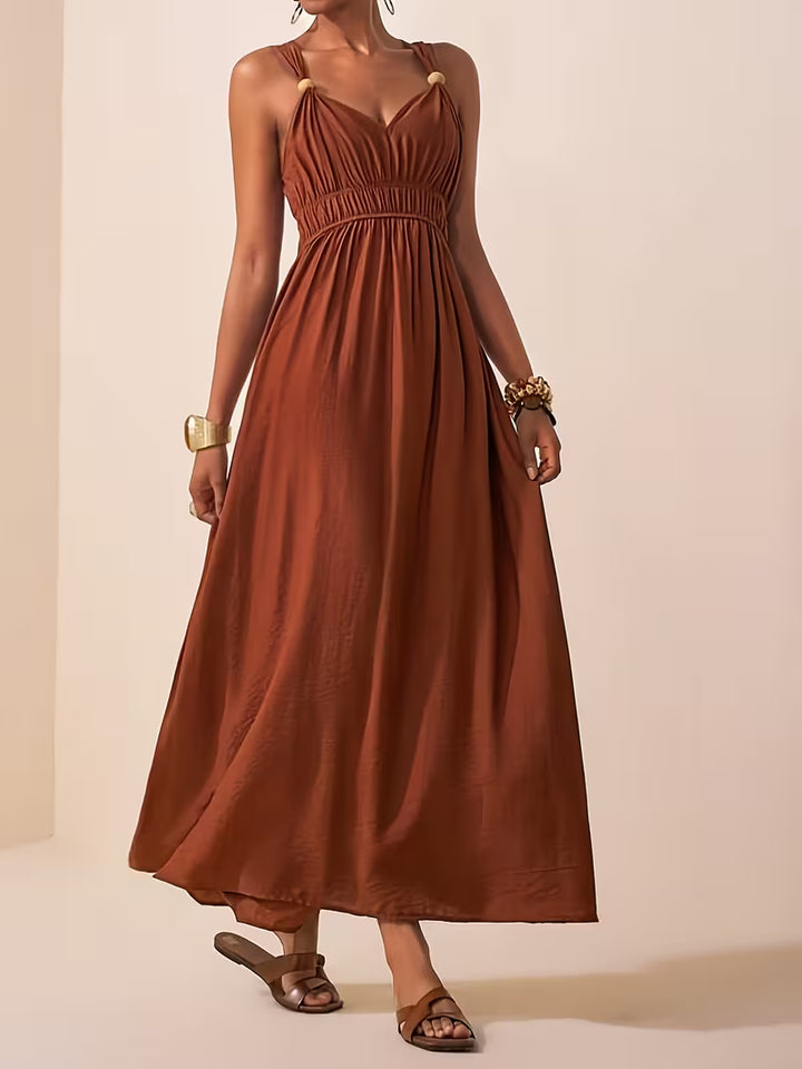 Charlotte | Sleeveless Summer Dress with V-neck