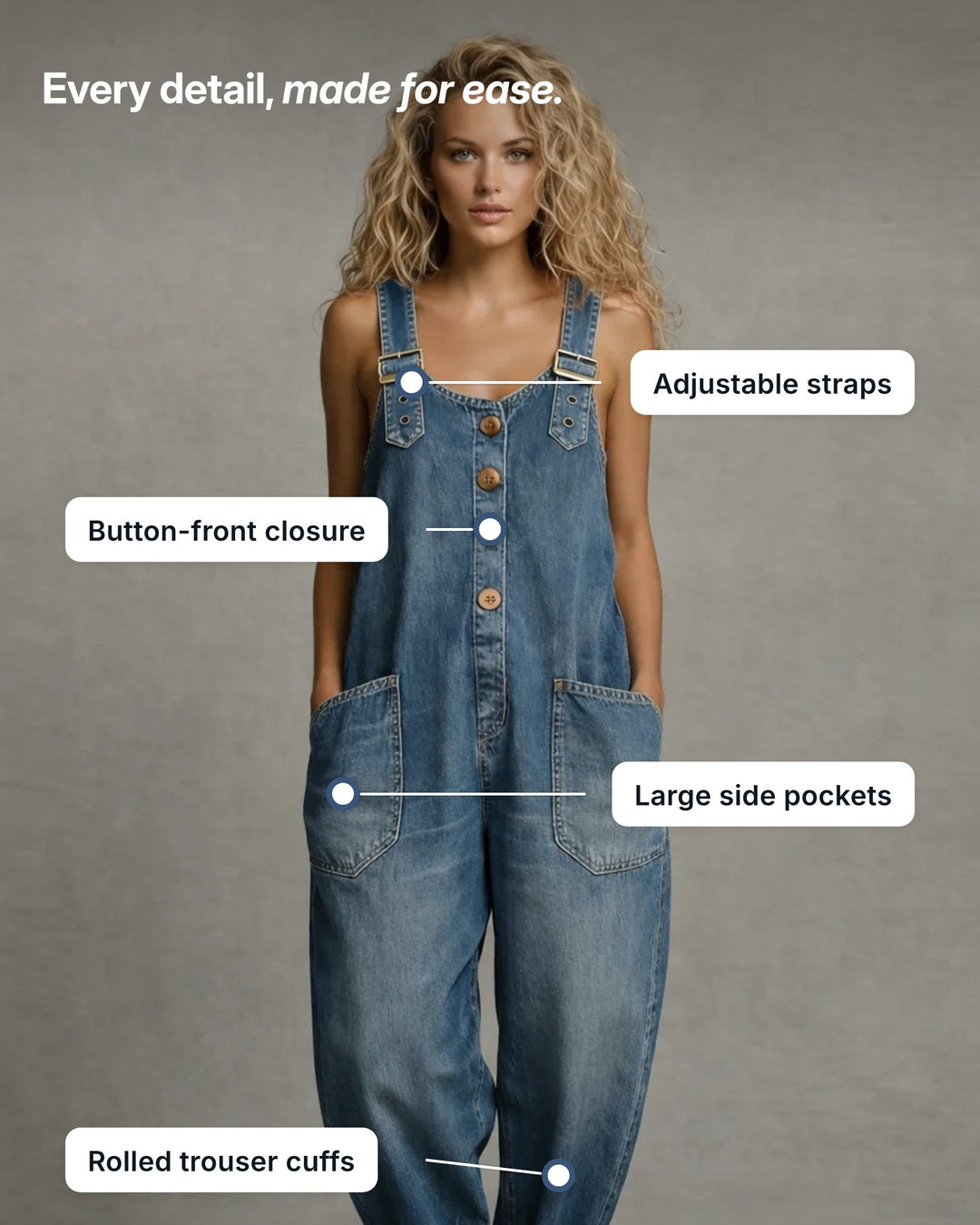 Emmylou | Relaxed Utility Jumpsuit