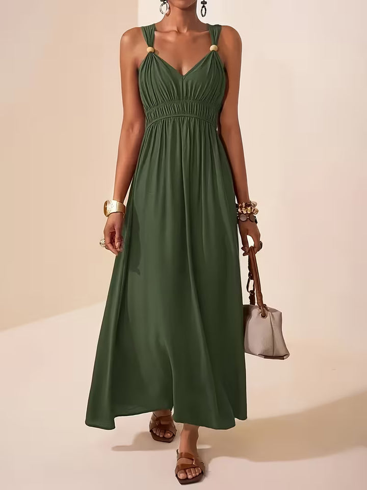 Charlotte | Sleeveless Summer Dress with V-neck
