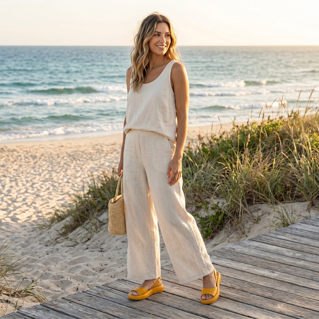 Claudia – Flat Sandals with Comfort Soles