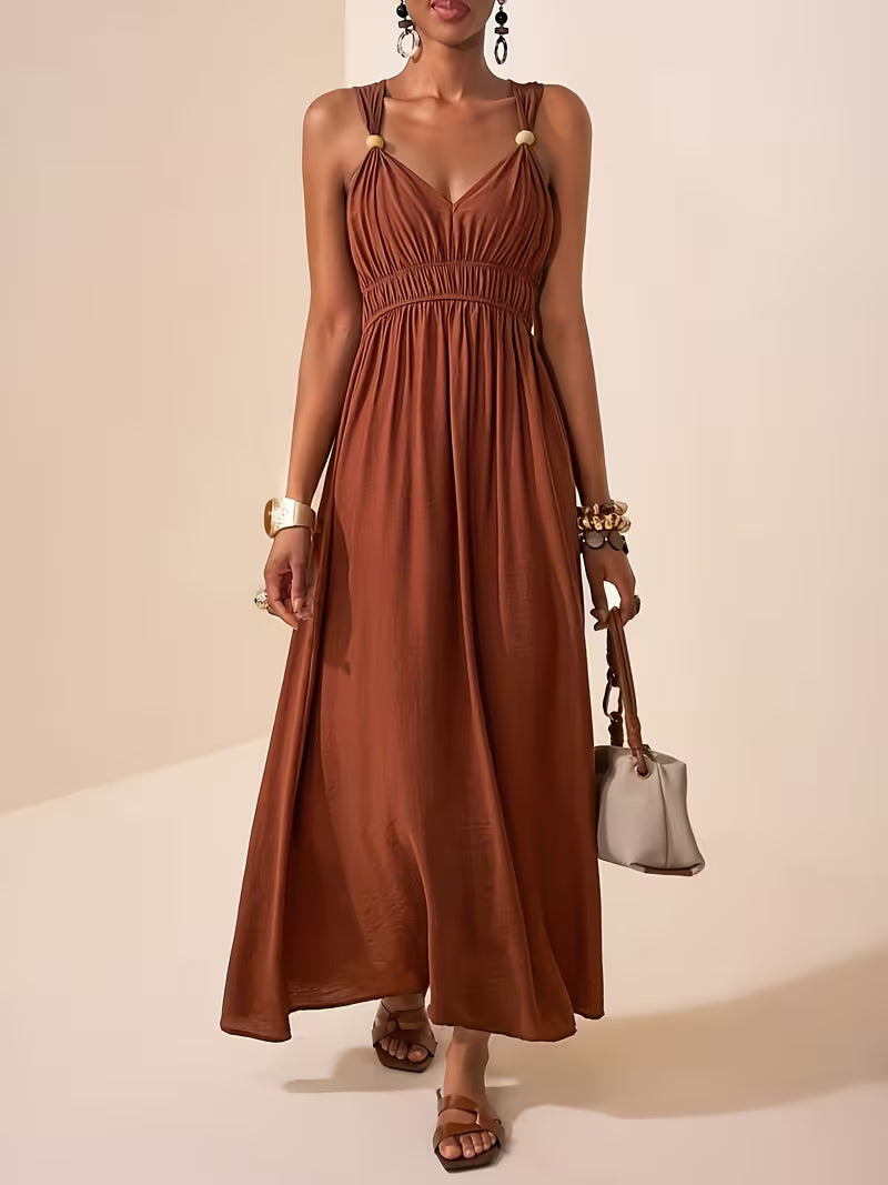 Charlotte | Sleeveless Summer Dress with V-neck