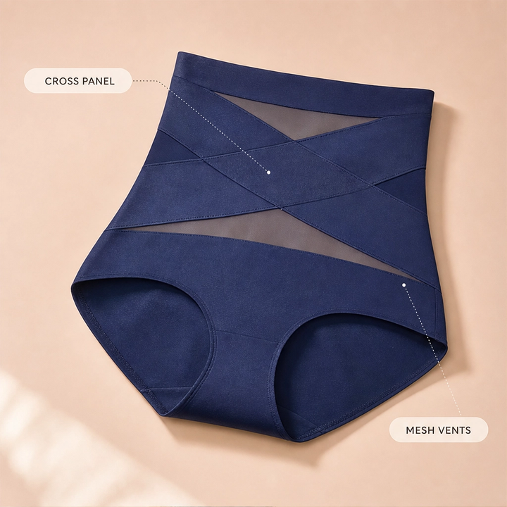 Cinchet™ – High-Waisted Cross Tummy Control Shaping Briefs