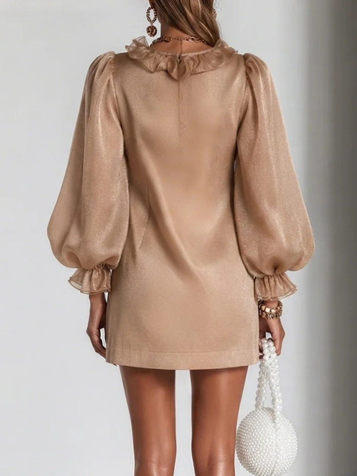 Emery™ | Elegant Ruffle Detail Mini Dress